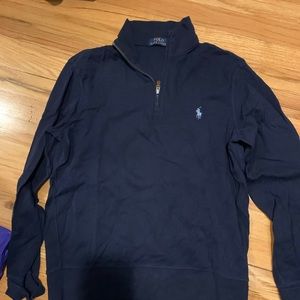 Navy blue 1/4 Zip Polo
